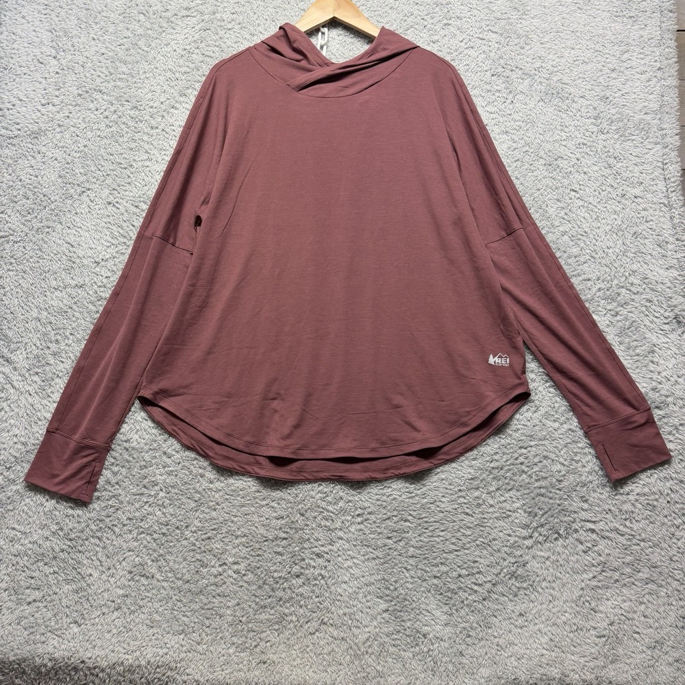 REI Co-Op Sahara Shade Hoodie Womens 2XL Mauve Lightweight Performance Hiking